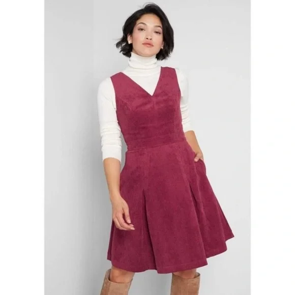 Modcloth | Dresses | Modcloth Corduroy Aline Dress | Poshmark